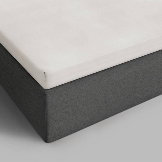 Dreamhouse Bedding katoen topper hoeslaken - 100% katoen - Lits-jumeaux (180x200 cm) - Zand