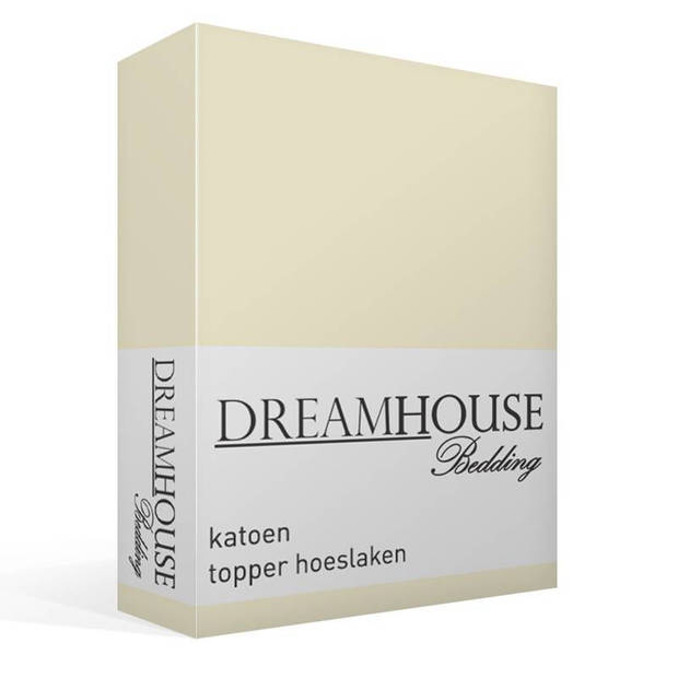 Dreamhouse Topper Hoeslaken Katoen Créme-180 x 220 cm