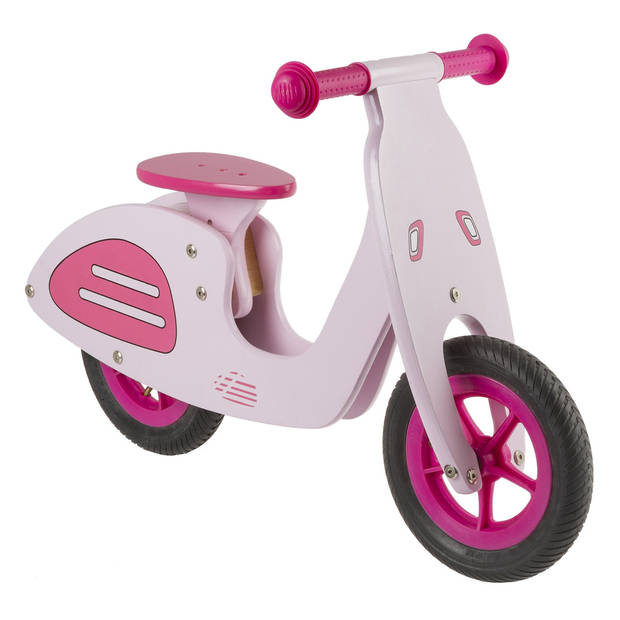 Kids Club Loopfiets Vespa Loopfiets Met 2 Wielen 10 Inch Meisjes Roze