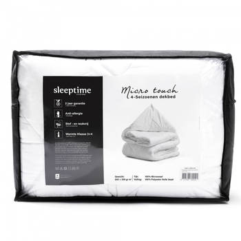 Sleeptime Dekbed 140x220 - 4 Seizoenen - Eenpersoons - Anti Allergie