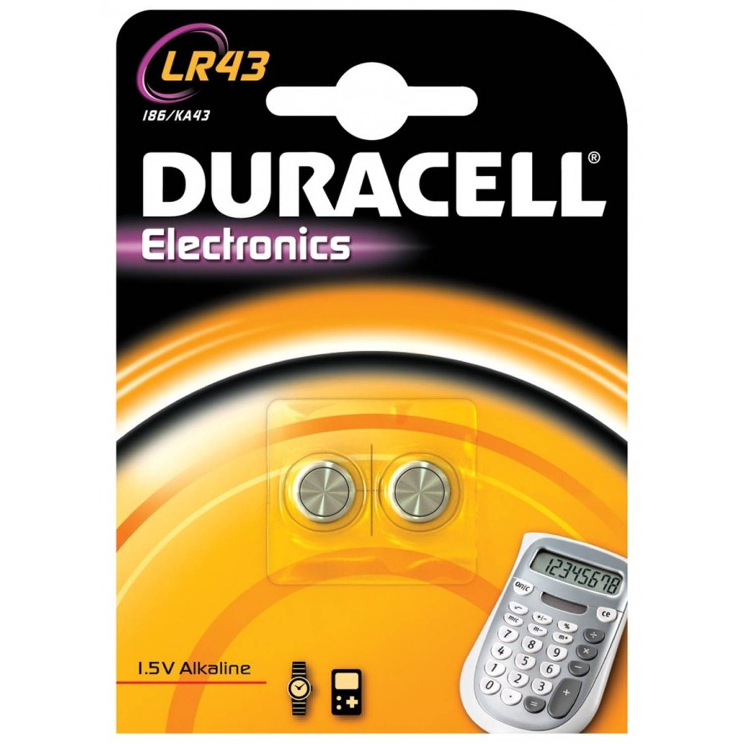 Duracell Batterij Lr43/v12ga 1.5 V Alkaline 2 Stuks