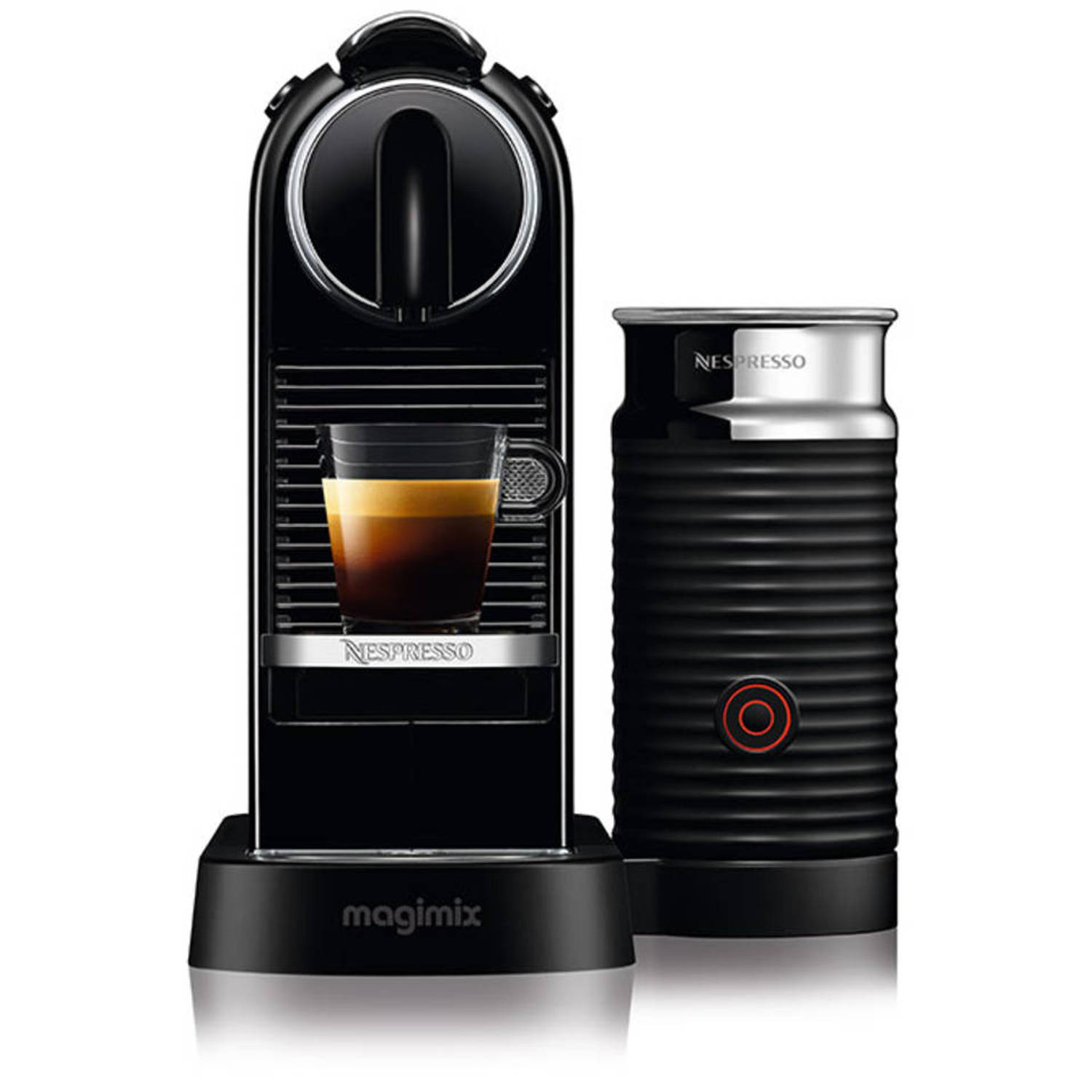 wrijving Verdorde rammelaar Nespresso Magimix CitiZ & Milk M195 Zwart | Blokker