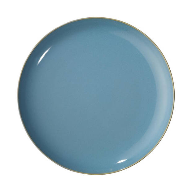 Blokker ontbijtbord - Ø 21 cm - aardewerk - blauw