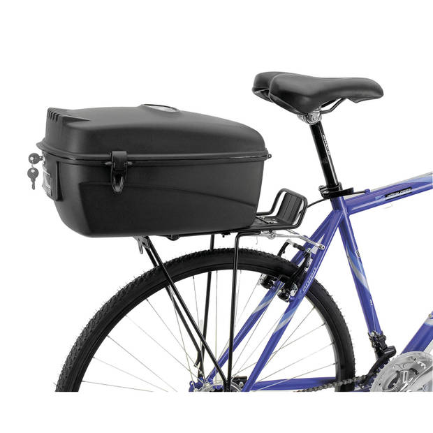 M-Wave fietsbox in retailverpakking Amsterdam zwart 17 liter
