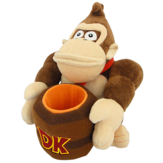 Super Mario Bros Donkey Kong Barrel knuffel - 20 cm