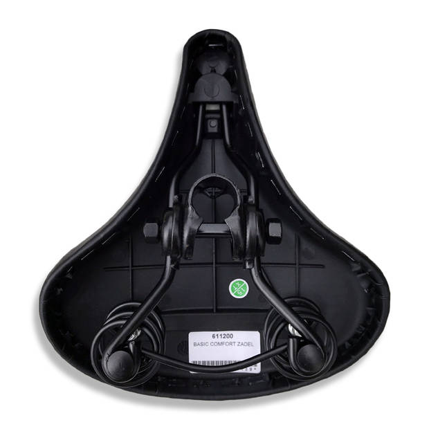 Selle Orient zadel Basic Comfort 250 x 215 mm zwart