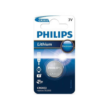 Philips Batterij CR2032 3V Lithium 1 Stuks