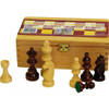 Luxe houten schaakstukken setje van 8.7 cm - Denkspellen