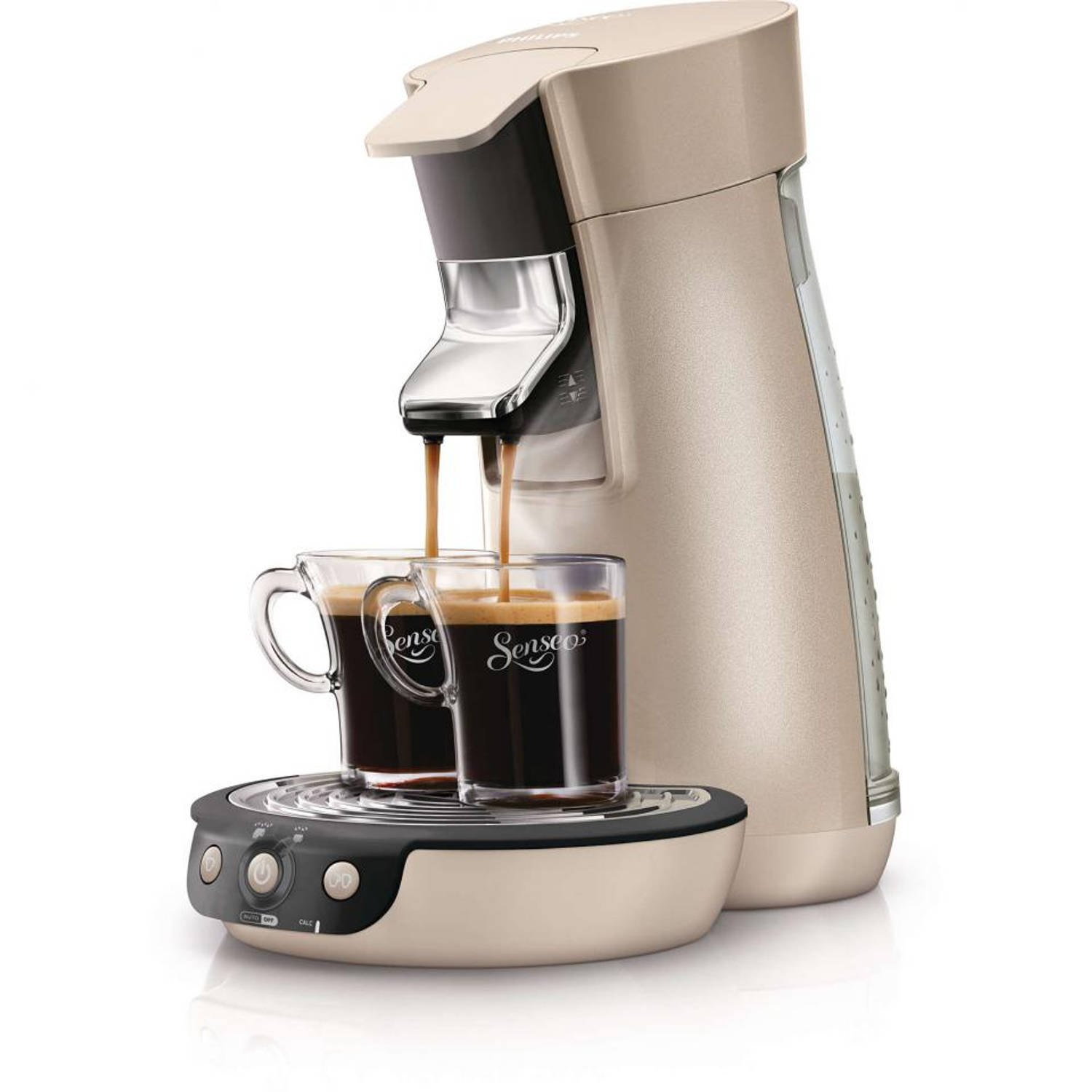 Wereldrecord Guinness Book liefdadigheid Dag Philips SENSEO® Viva Café Plus koffiepadmachine HD7828/12 - beige/crème |  Blokker