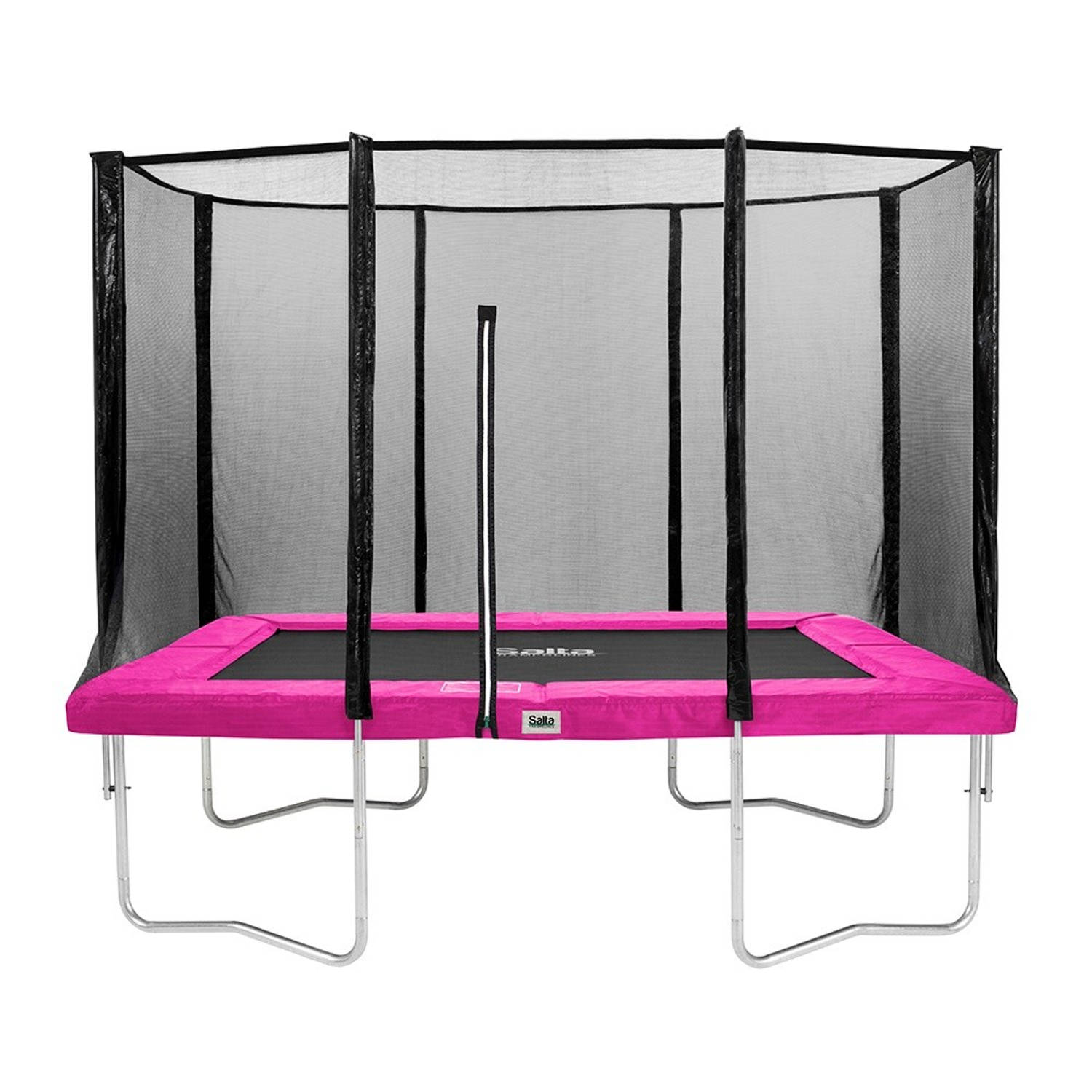 Salta Combo trampoline met veiligheidsnet rechthoekig 213 x 305 cm roze