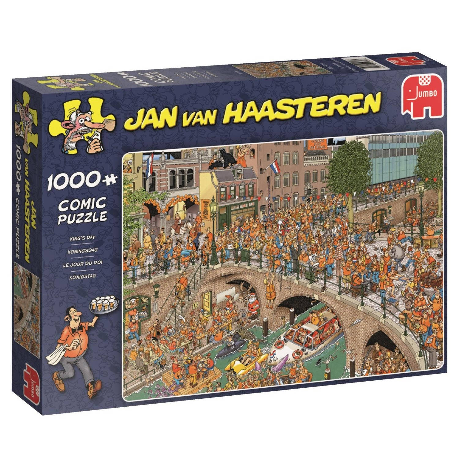 Gepensioneerd Brood Cokes Jan van Haasteren puzzel koningsdag - 1000 stukjes | Blokker