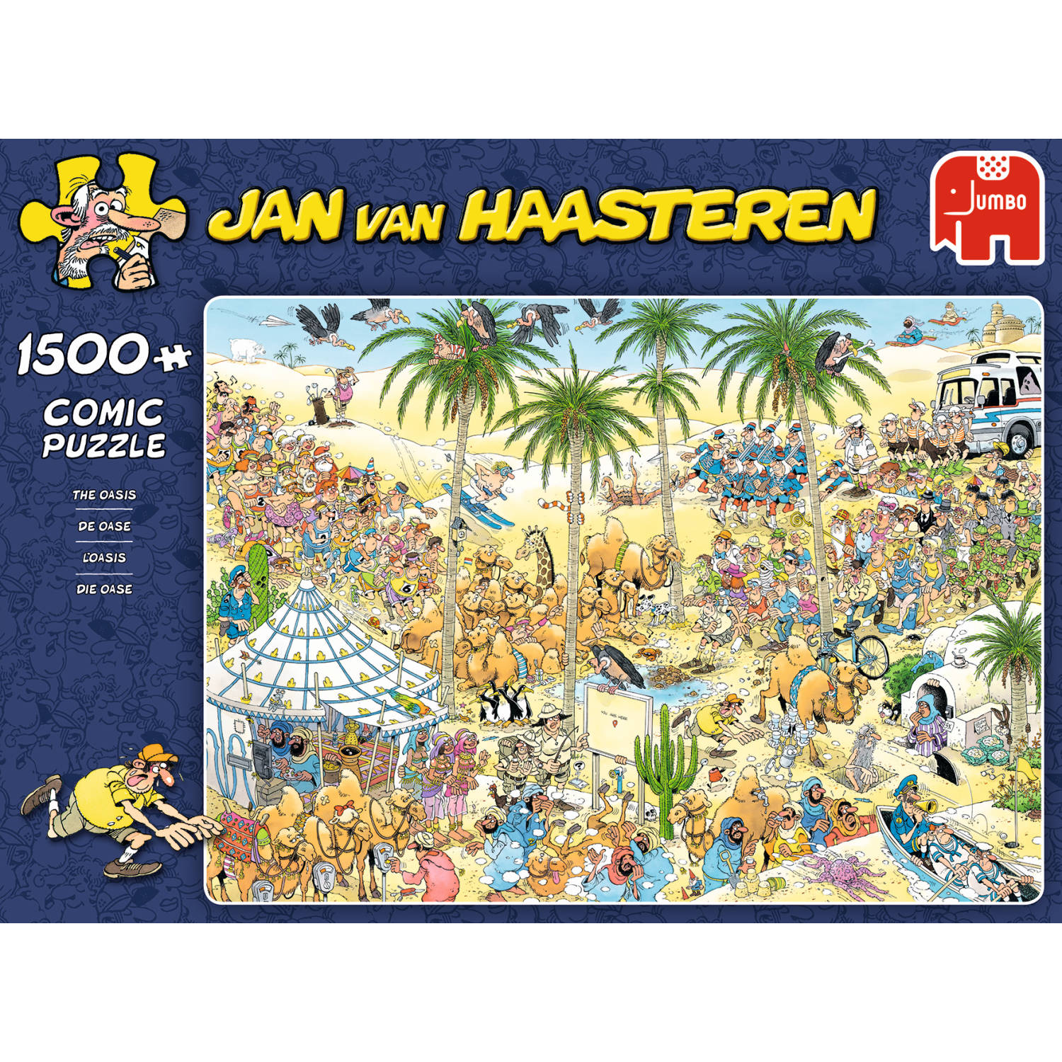 Denk vooruit ritme burgemeester Jan van Haasteren puzzel de oase - 1500 stukjes | Blokker
