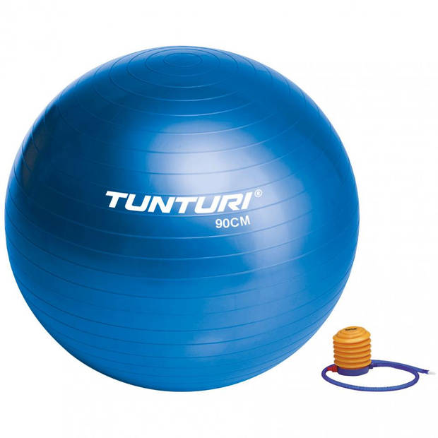 Tunturi fitnessbal 90 cm - blauw