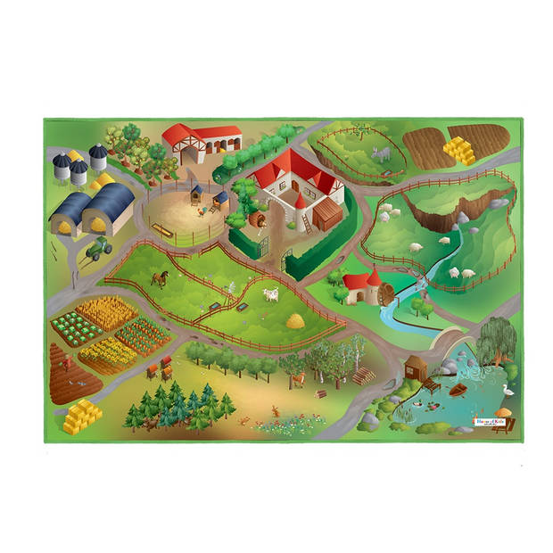 ACHOKA Speelkleed Farm 100 x 150 cm