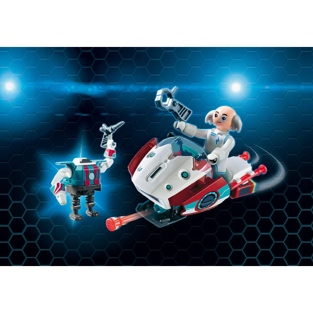 PLAYMOBIL Super 4 skyjet met Dr. X en robot 9003