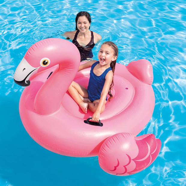 Intex opblaasbare ride on flamingo 142 cm - opblaasspeelgoed
