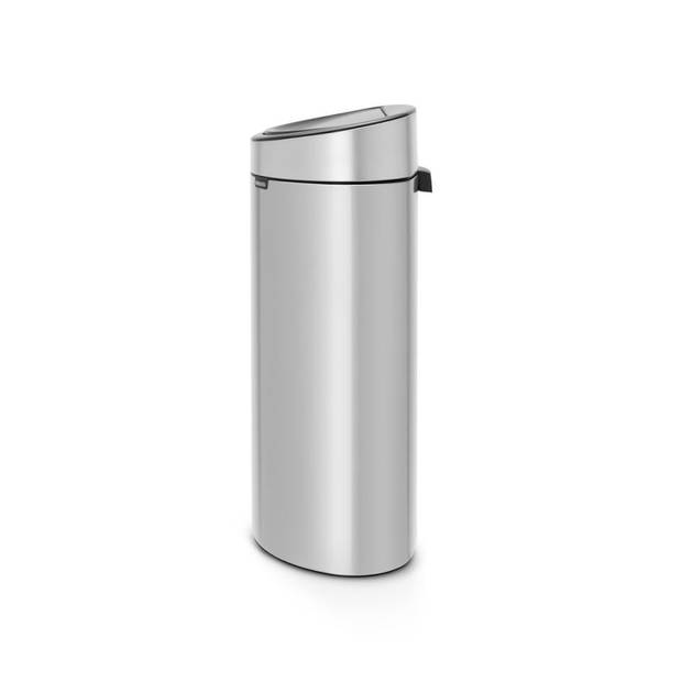 Brabantia Touch Bin afvalemmer 40 liter met kunststof binnenemmer - Metallic Grey