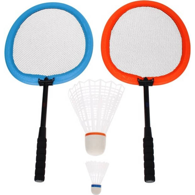 Get & Go Badminton Set - XXL - Blauw/Oranje