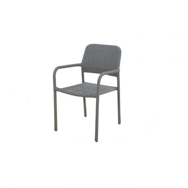Bistro stoel Rattan - grijs/groen