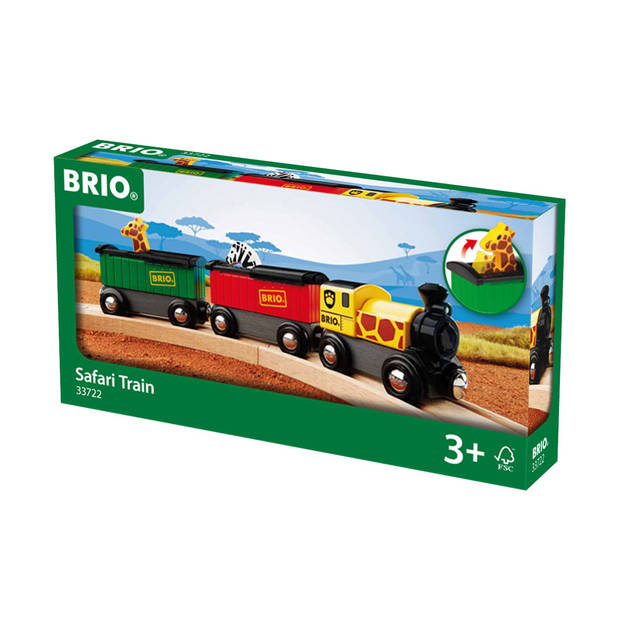 BRIO trein met safaridieren 33722