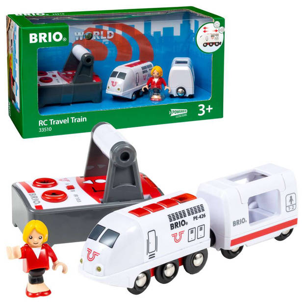 BRIO op afstand bestuurbare locomotief met afstandsbediening 33510 - wit