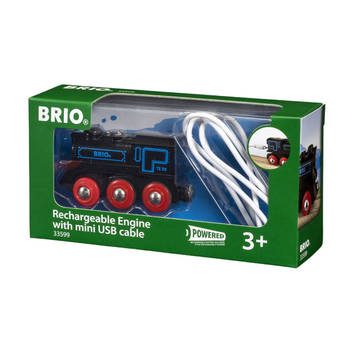BRIO oplaadbare locomotief met mini USB-kabel 33599