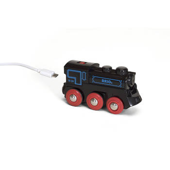 BRIO Oplaadbare locomotief met mini USB - kabel - 33599