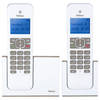 DECT telefoon, 2 handsets Profoon Wit-Taupe
