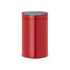Brabantia Touch Bin afvalemmer 40 liter met kunststof binnenemmer - Passion Red