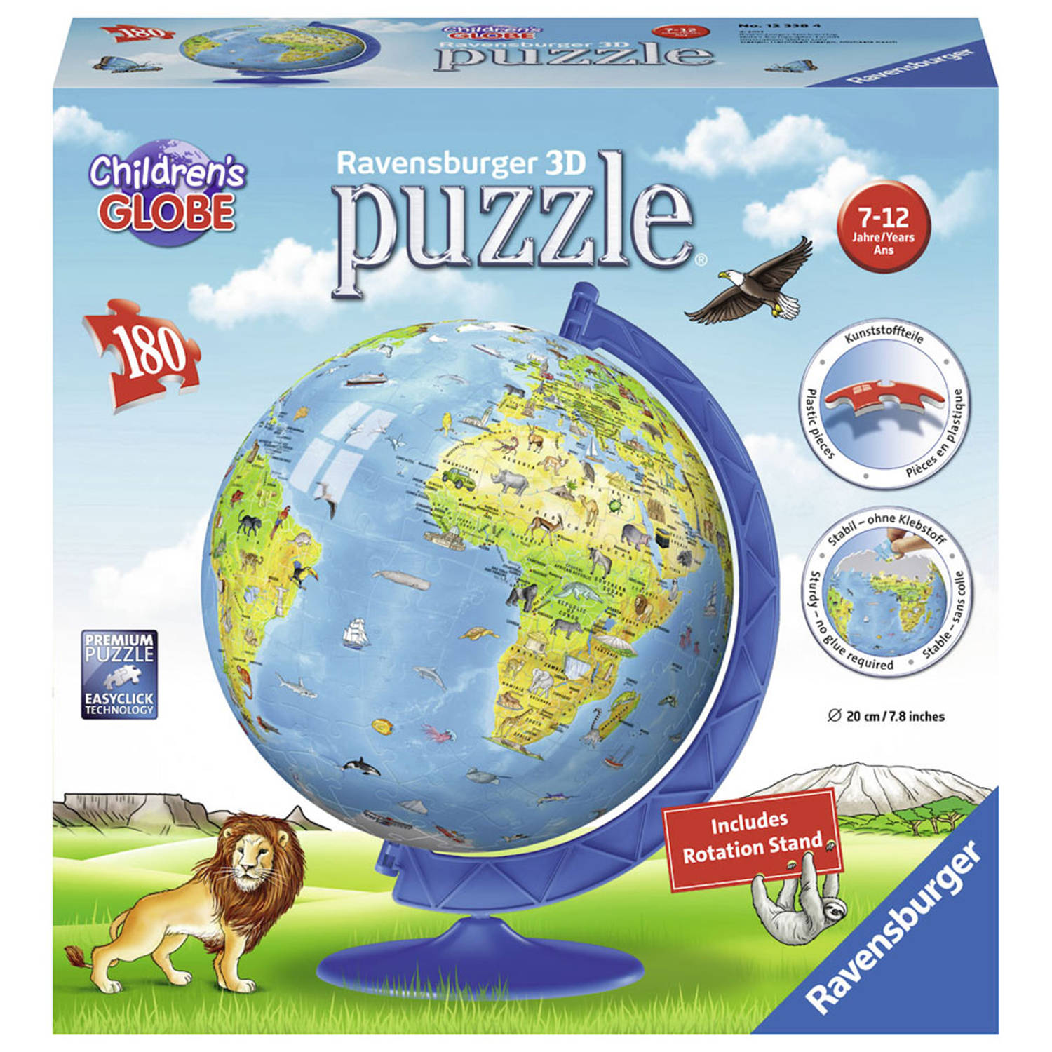 Ravensburger 3D-puzzel XXL kinderglobe 180 stukjes