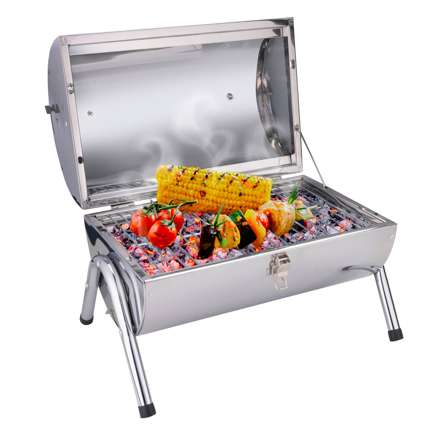 BBQ collection Roestvrijstalen dubbele tafel-barbecue