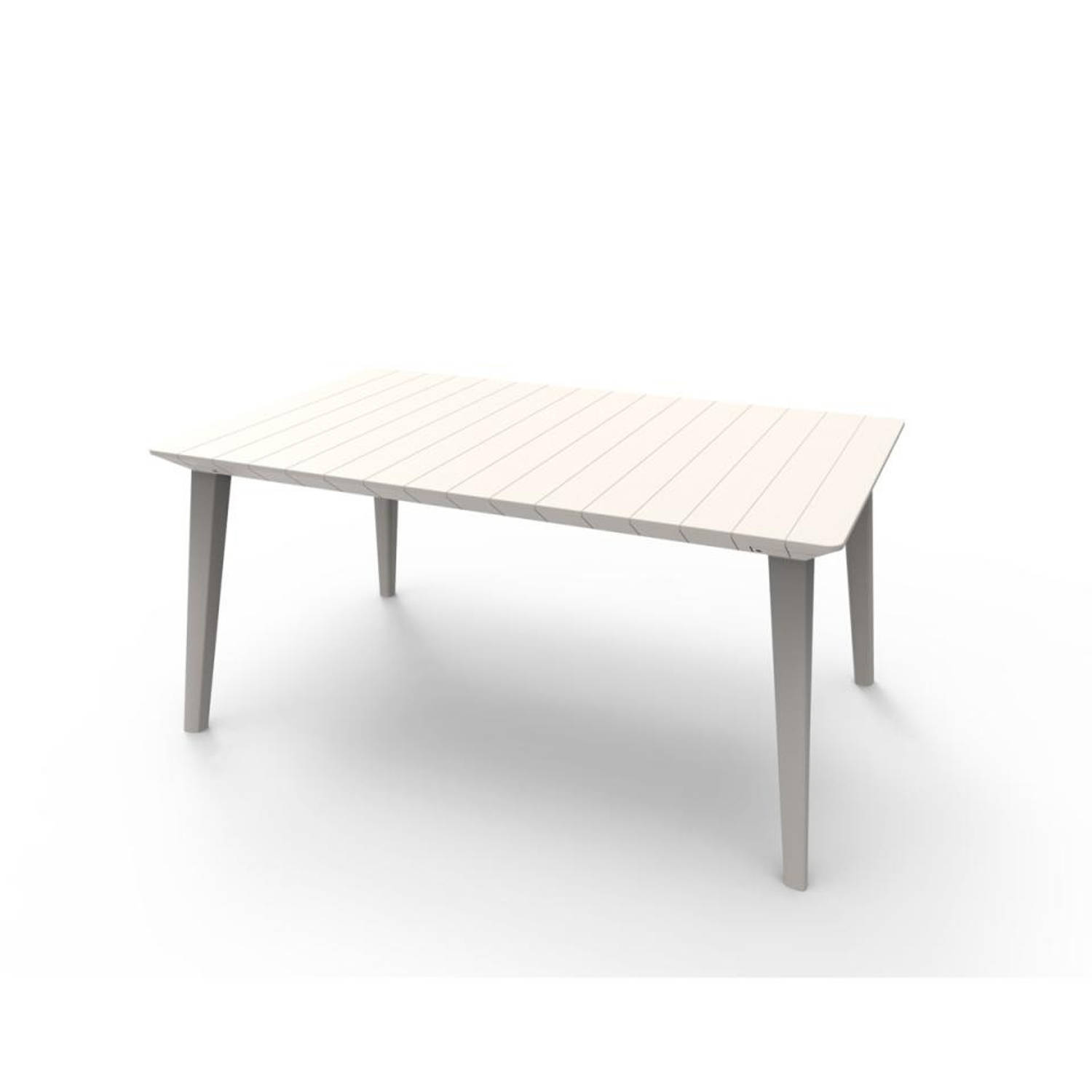 Dierentuin Dakraam Typisch Allibert tafel Lima - 160 cm - wit | Blokker