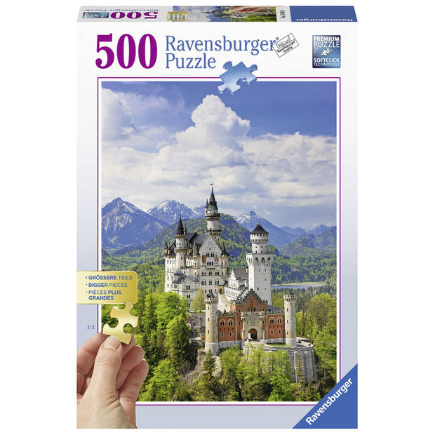 Ravensburger puzzel sprookjeskasteel Neuschwanstein - 500 stukjes