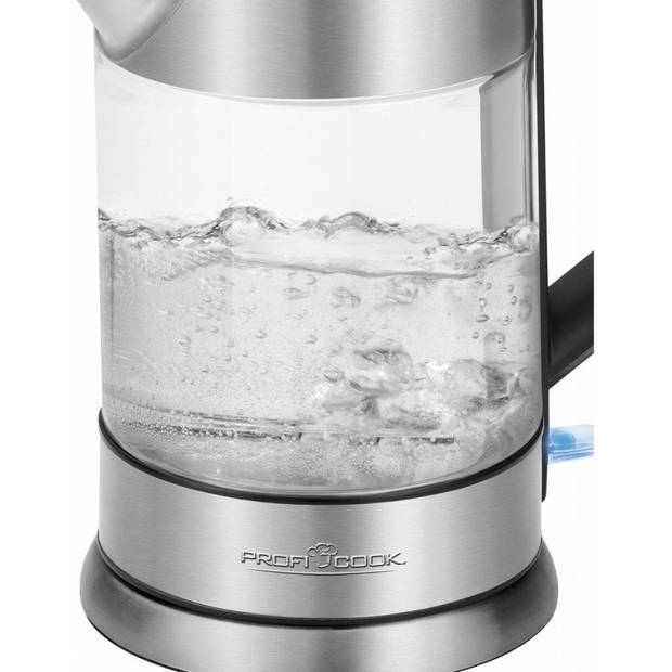 Proficook waterkoker van glas 1107G - 1,5 liter