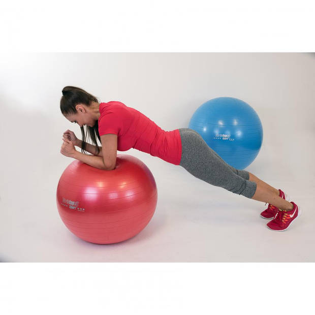 Christopeit fitnessbal - 65 cm - rood