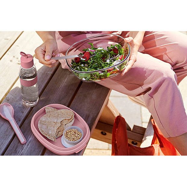 Mepal Ellipse saladebox - Nordic pink