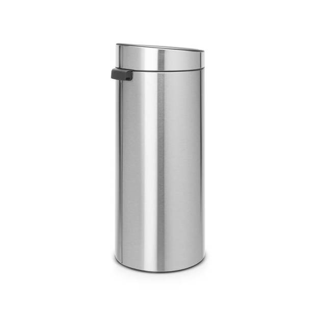 Brabantia Touch Bin afvalemmer 30 liter met kunststof binnenemmer - Matt Steel Fingerprint Proof