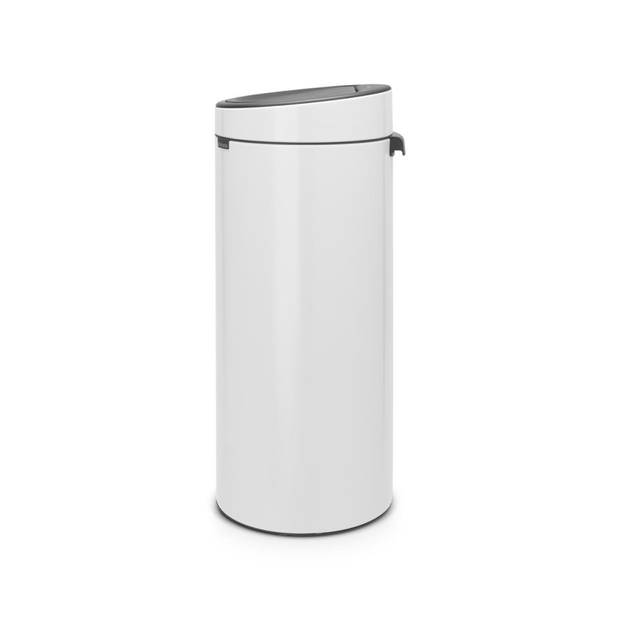 Brabantia Touch Bin afvalemmer 30 liter met kunststof binnenemmer - White