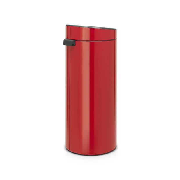 Brabantia Touch Bin afvalemmer 30 liter met kunststof binnenemmer - Passion Red