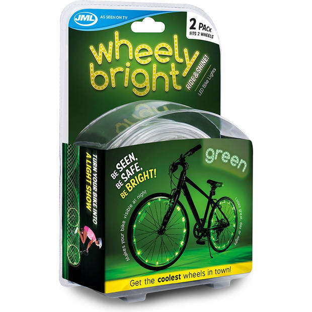 Wheely Bright LED 2 wiel - groen