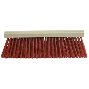 Betra bezemkop - buitenbezem - rood - FSC hout/kunstvezel - 35 cm - Bezem