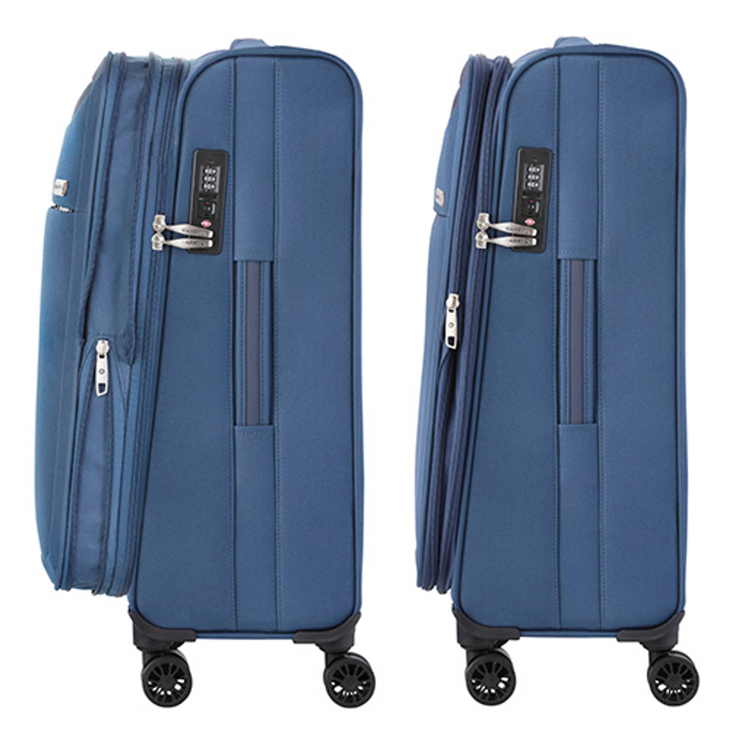 beklimmen houder levenslang CarryOn Air TSA Reiskoffer 77cm Dubbele wielen OKOBAN Registratie Expander  Anti-diefstal rits Blauw | Blokker