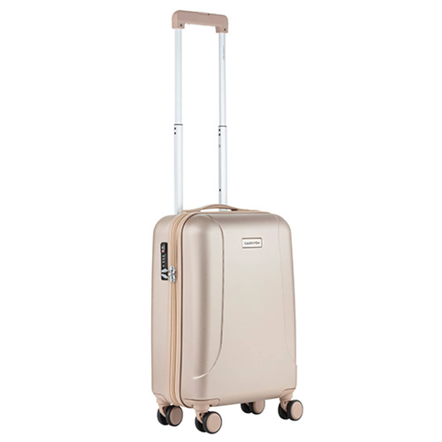 Thermisch Immuniteit Trend CarryOn Skyhopper Handbagage Koffer 55cm TSA-slot Okoban Registratie  Champagne | Blokker