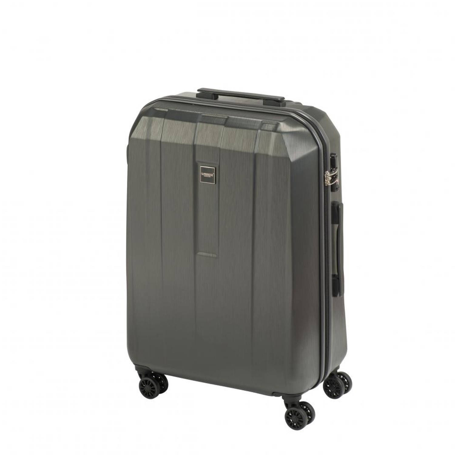 Princess Traveller Monte Carlo brushed abs koffer - - antraciet