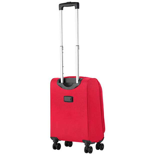 CarryOn Air Handbagagekoffer Zachte 55cm Handbagage met TSA anti-diefstal rits Rood