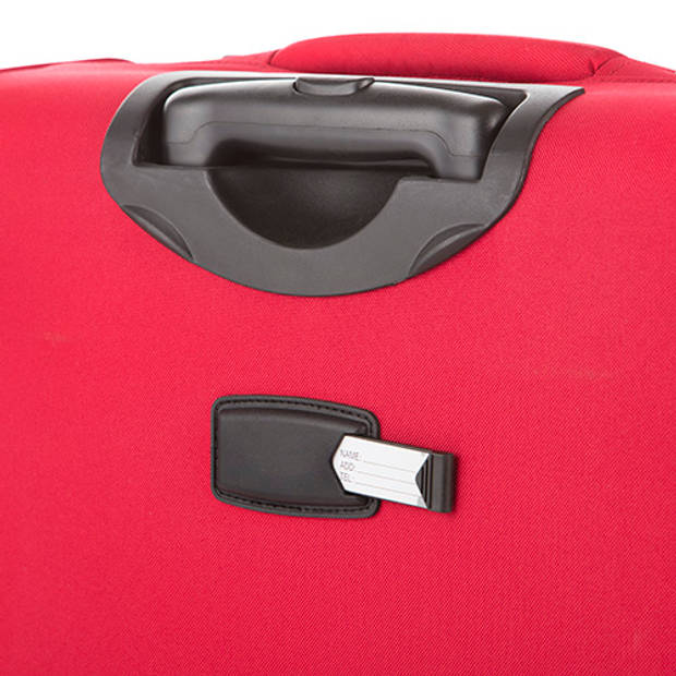 CarryOn Air TSA Reiskoffer 66cm Dubbele wielen OKOBAN Registratie Expander Anti-diefstal rits Rood