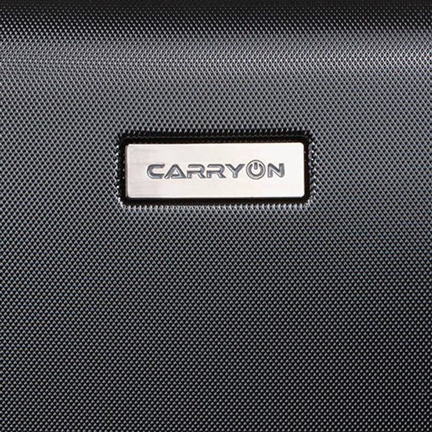 CarryOn Skyhopper Handbagage Koffer 55cm TSA-slot Okoban Registratie Zwart