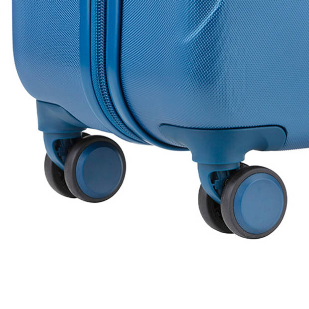 CarryOn Skyhopper Reiskoffer 68 cm TSA Reistrolley met OKOBAN Dubbele wielen Blauw