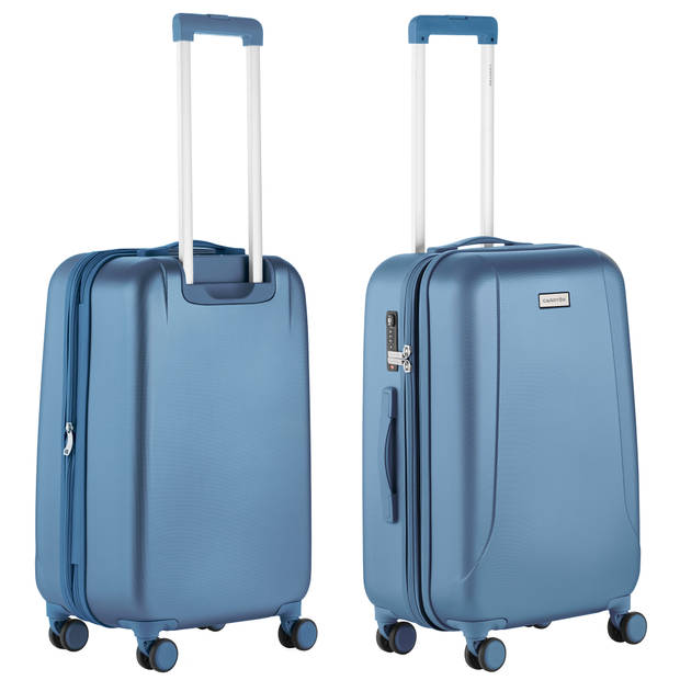 CarryOn Skyhopper Middenmaat Reiskoffer 68 cm met Expander en TSA-slot - 65 Ltr Blauw