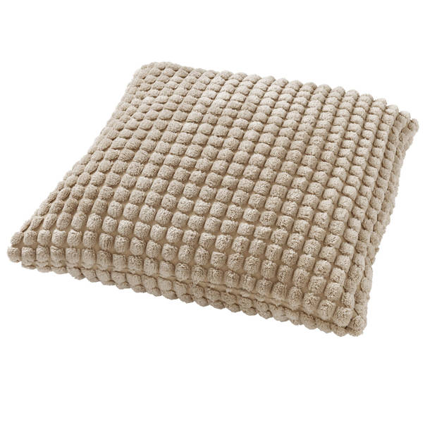 Dutch Decor - ROME - Sierkussen 45x45 cm - 100% polyester - effen kleur - Pumice Stone - beige